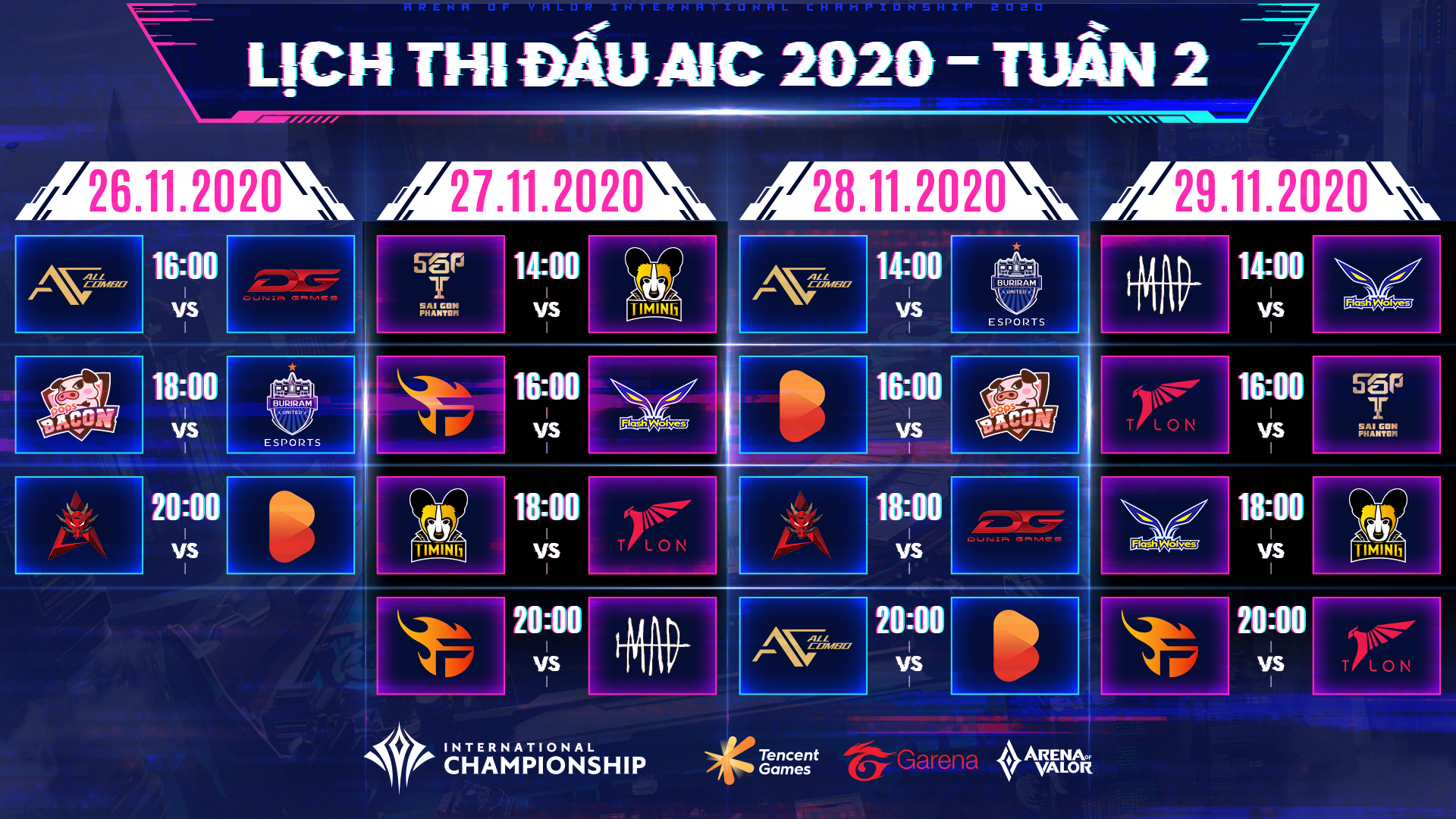 AIC 2020 TUẦN 1 CẢ 3 ĐẠI DIỆN VIỆT NAM ĐỀU CÓ CHIẾN THẮNG, TEAM FLASH